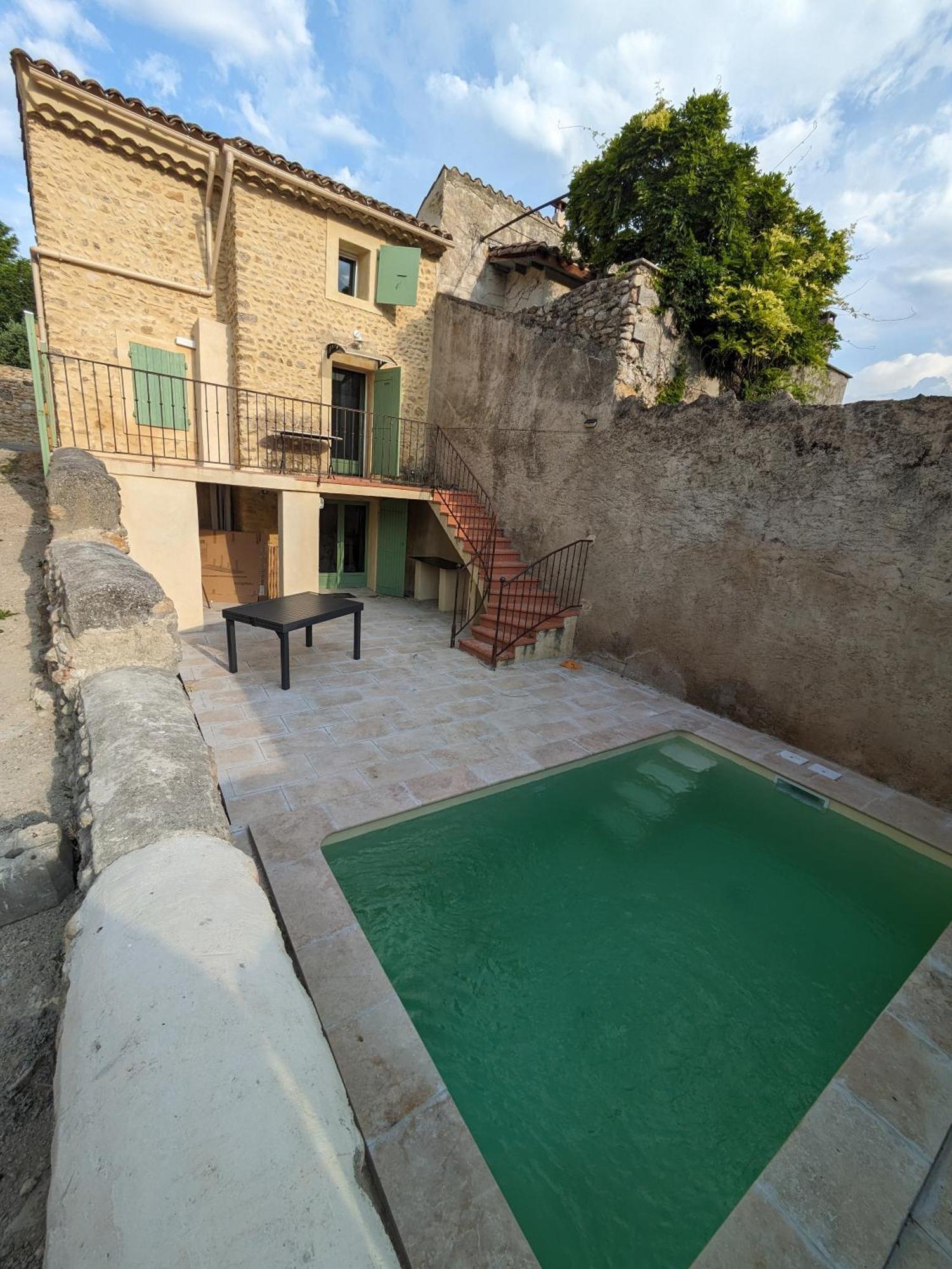 Maison de village en Provence Saint-Roman-de-Malegarde Extérieur photo